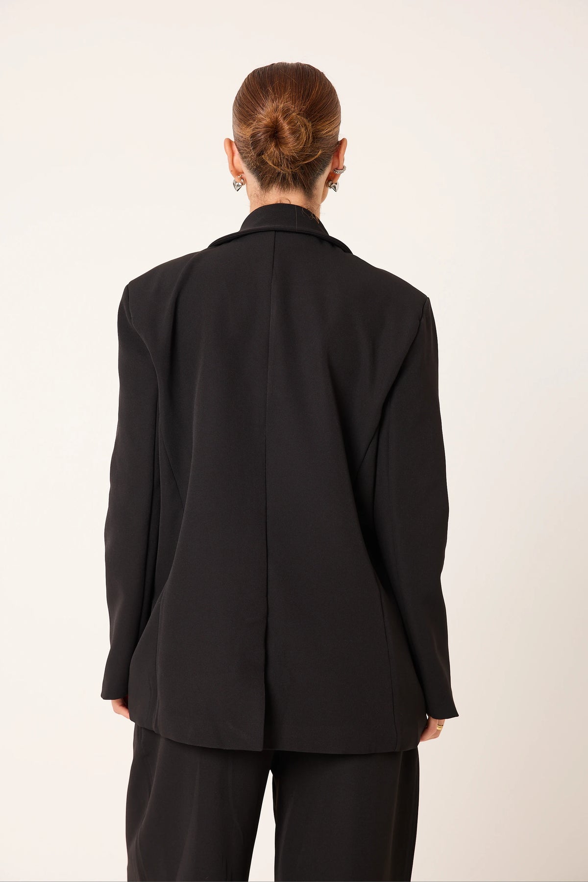 Trijunto Aurora 3 Peças Preto – Colete Frente Única, Blazer e Calça