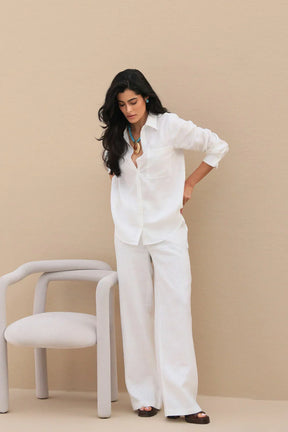 Conjunto Santorine Resort Linho Branco