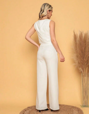 Conjunto Feminino Colete e Calça de Alfaiataria Chic